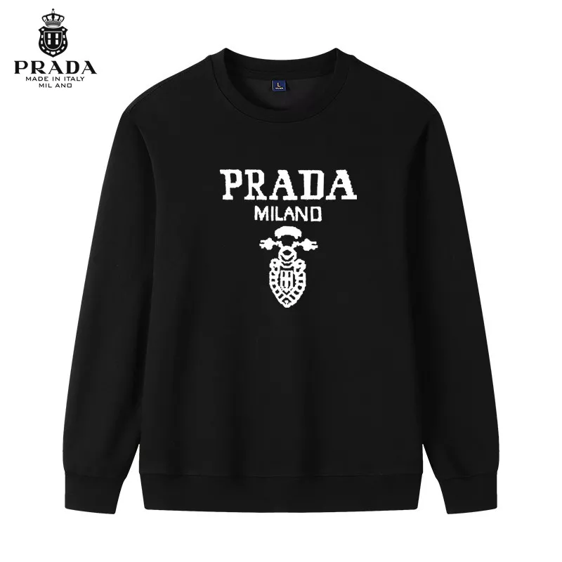 Stylish 452 Prada Hoodies Long Sleeved For Men