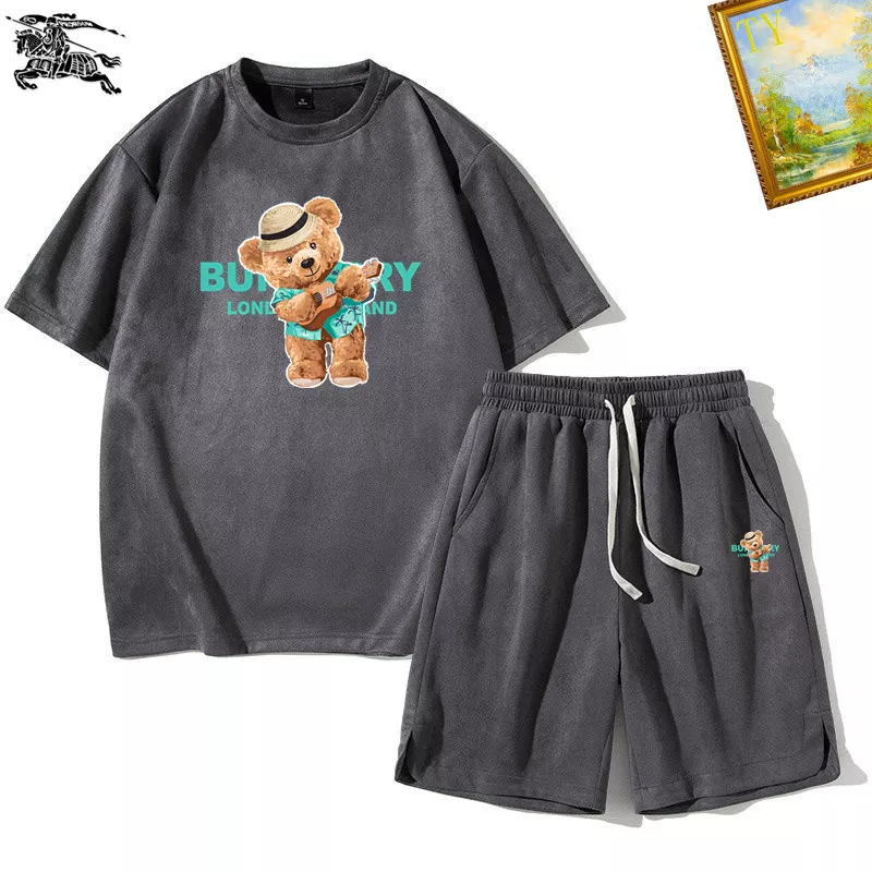 Stylish 5351 Burberry Tracksuits Short Sleeved For Men