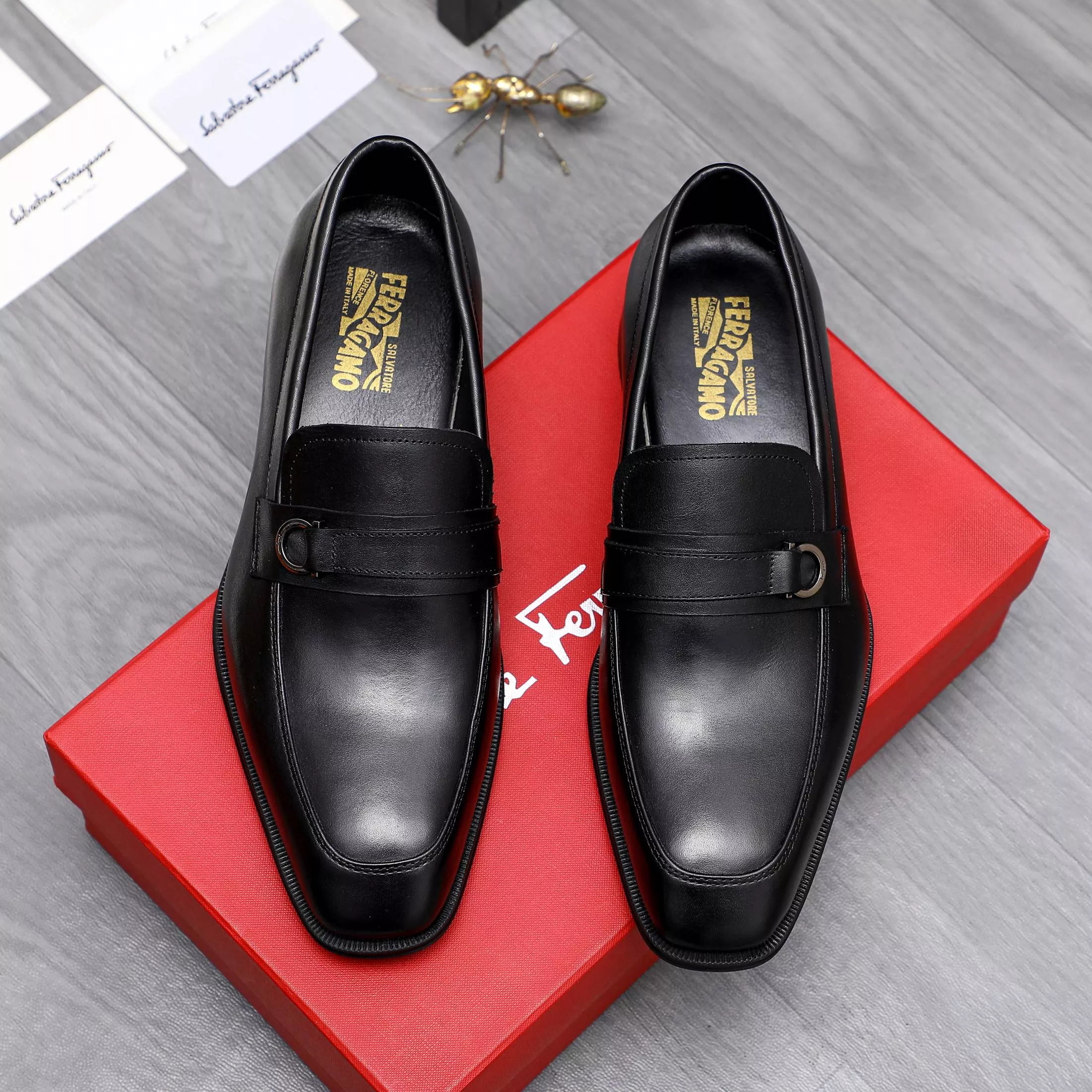 Stylish 602 Salvatore Ferragamo Leather Shoes For Men