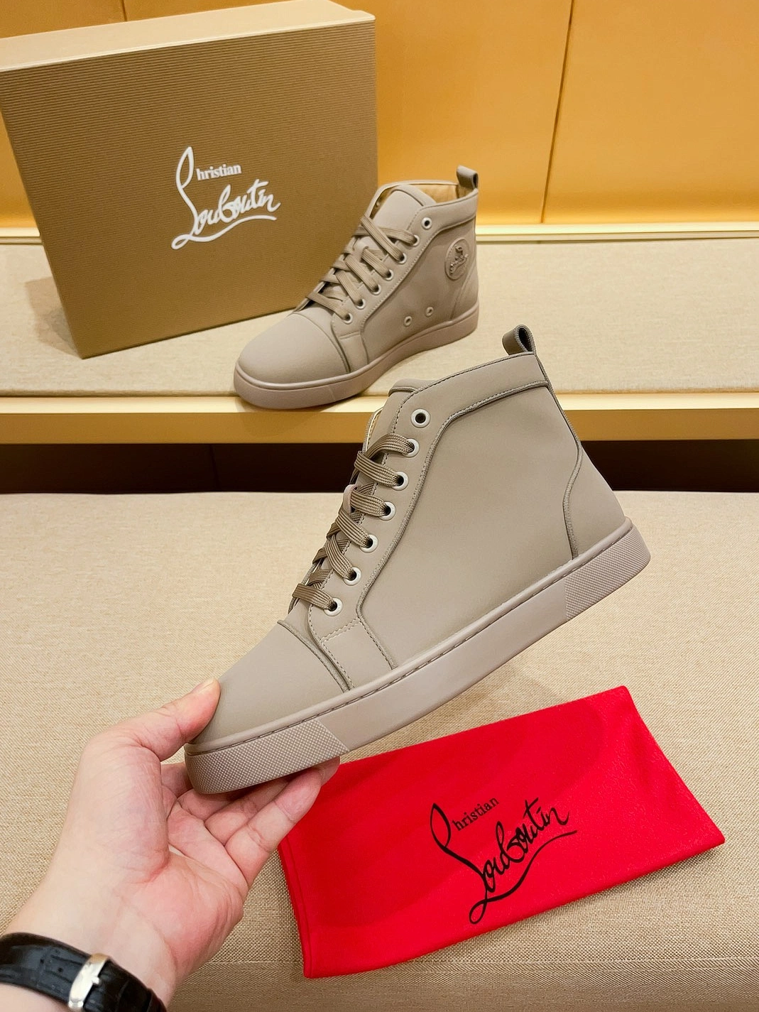 Stylish 6115 Christian Louboutin High Top Shoes For Men