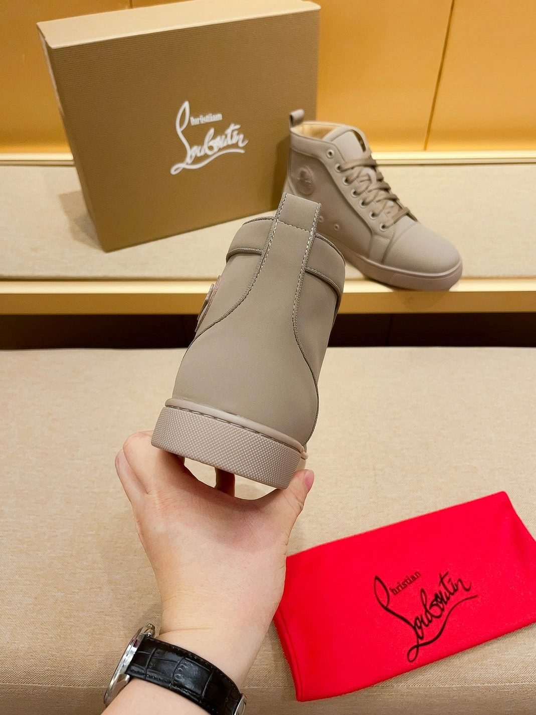 Stylish 6115 Christian Louboutin High Top Shoes For Men