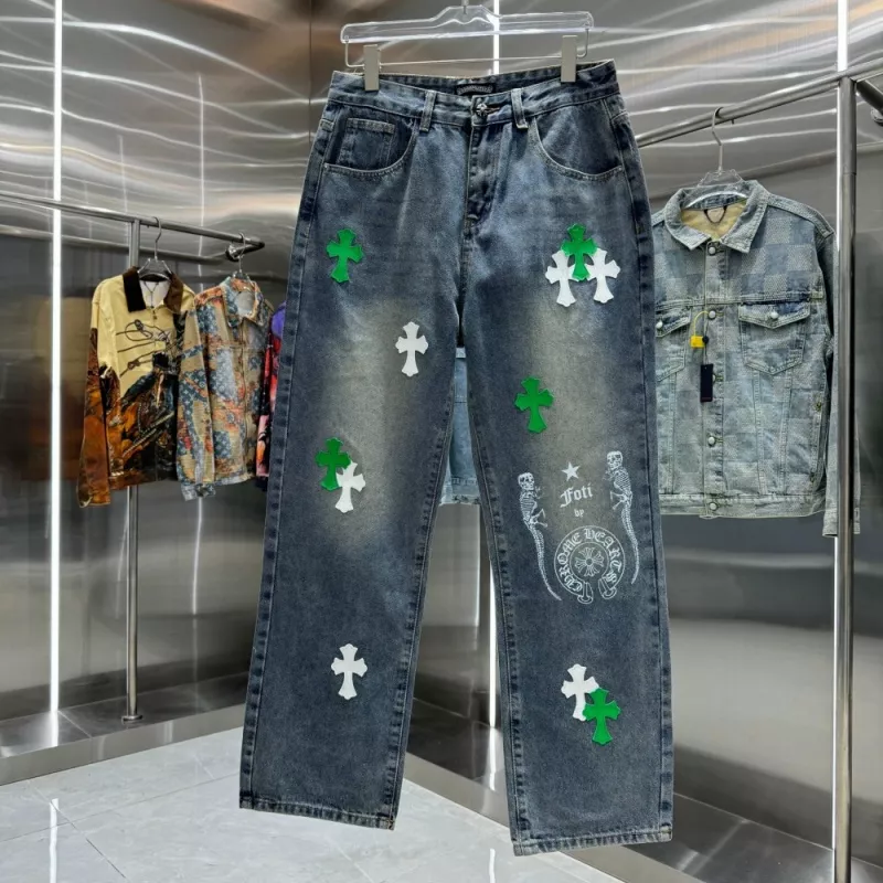 Stylish 6309 Chrome Hearts Jeans For Unisex
