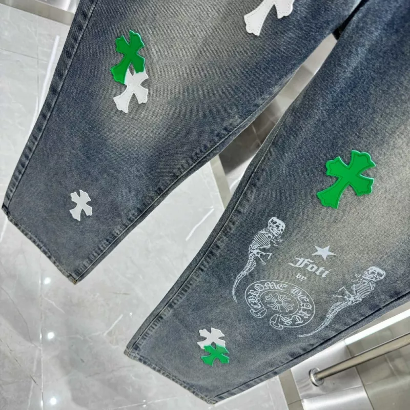 Stylish 6309 Chrome Hearts Jeans For Unisex