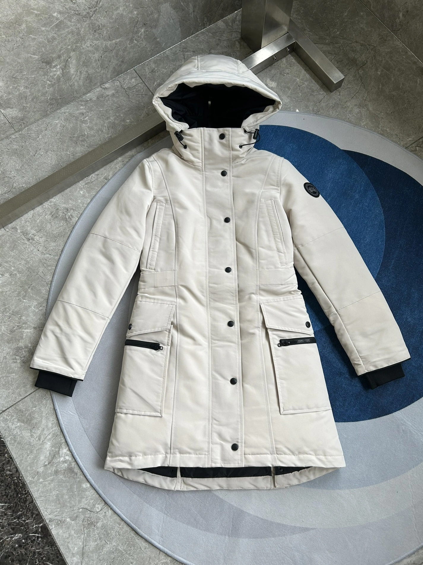 Stylish 6557 Canada Goose Down Feather Coat Long Sleeved For Women