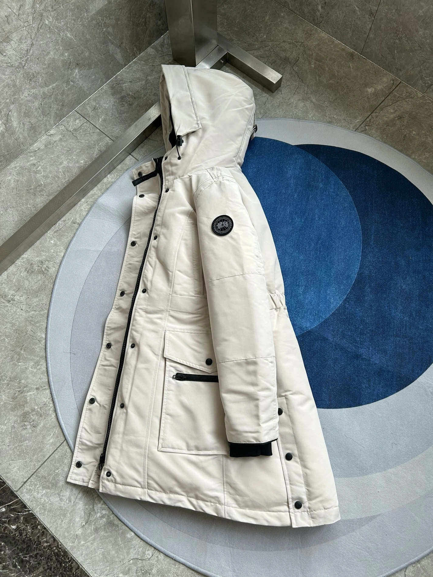 Stylish 6557 Canada Goose Down Feather Coat Long Sleeved For Women