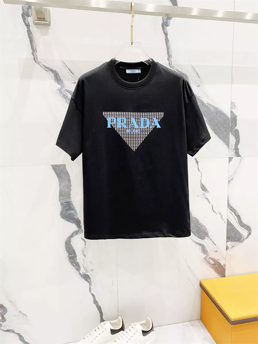 Stylish 6714 Prada T-Shirts Short Sleeved For Unisex