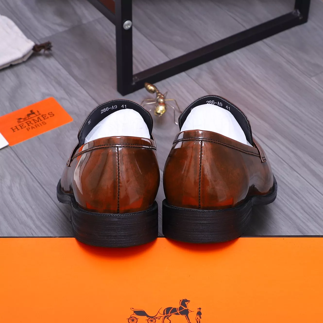 Stylish 6858 Hermes Leather Shoes For Men