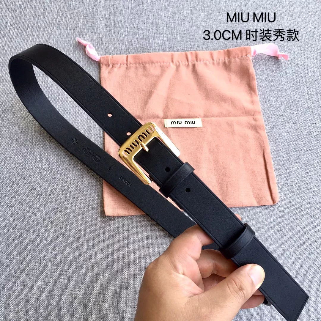 Stylish 7061 MIU MIU AAA Quality Belts In 3.0cm For Women