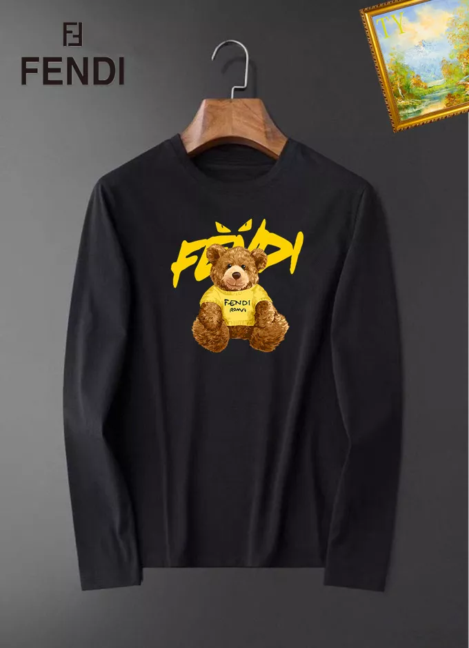 Stylish 7105 Fendi T-Shirts Long Sleeved For Unisex