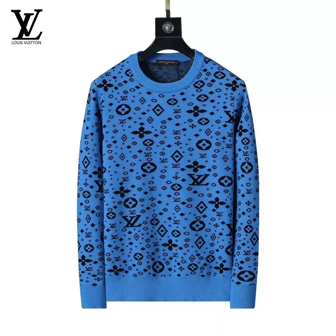 Stylish 7574 Louis Vuitton LV Sweaters Long Sleeved For Men