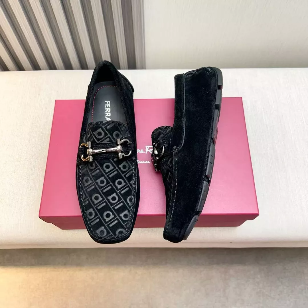 Stylish 7630 Salvatore Ferragamo Leather Shoes For Men
