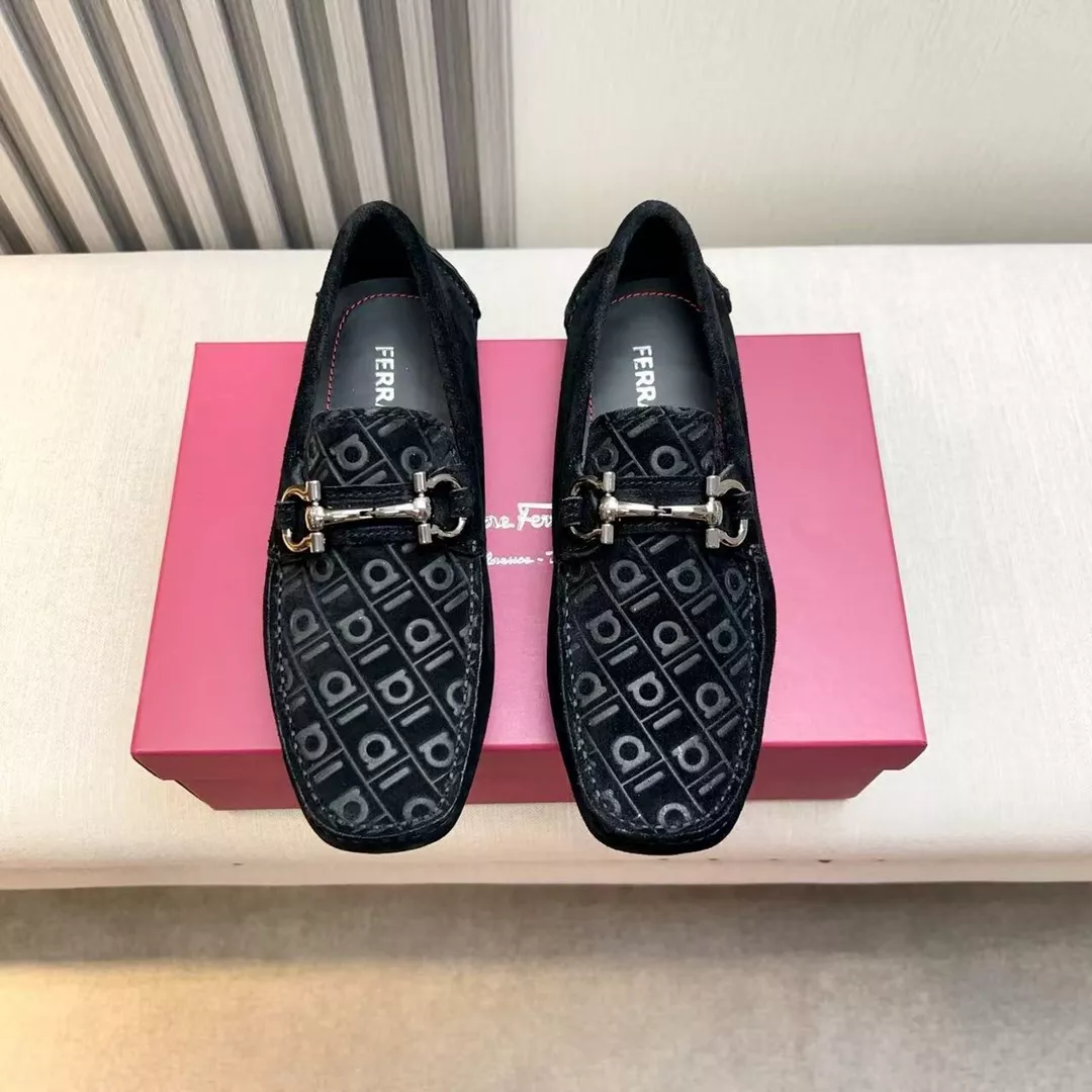 Stylish 7630 Salvatore Ferragamo Leather Shoes For Men