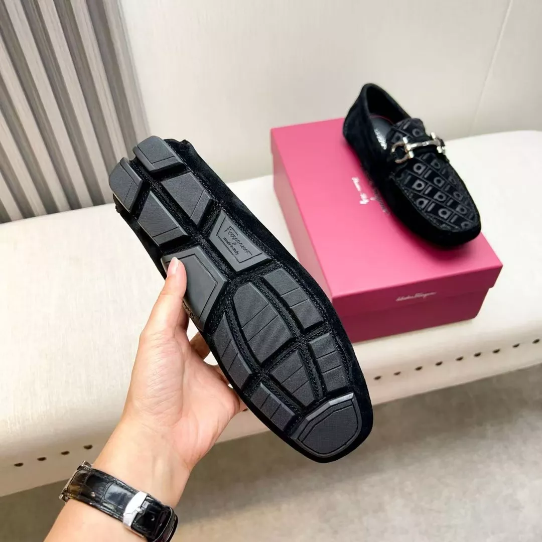 Stylish 7630 Salvatore Ferragamo Leather Shoes For Men