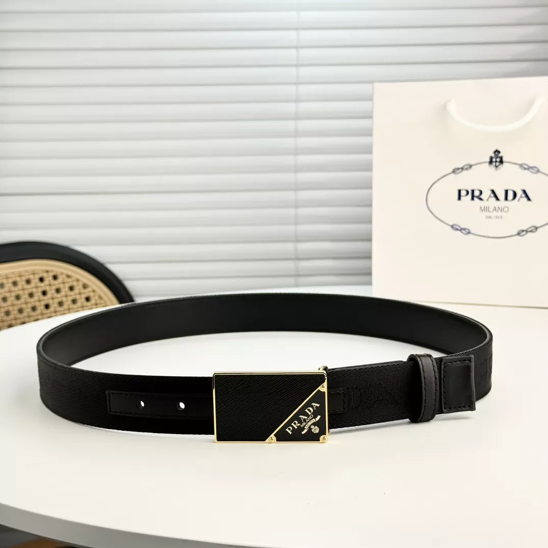 Stylish 9156 Prada AAA Quality Belts In 3.5cm For Men