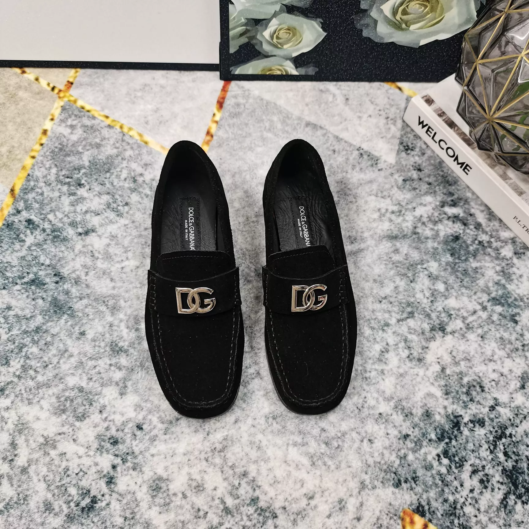 Stylish 9850 Dolce & Gabbana D&G Leather Shoes For Women