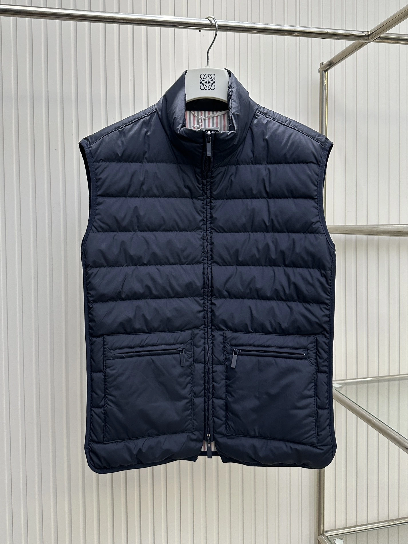 Thom Browne Down Feather Coat Sleeveless For Unisex Durable 3255