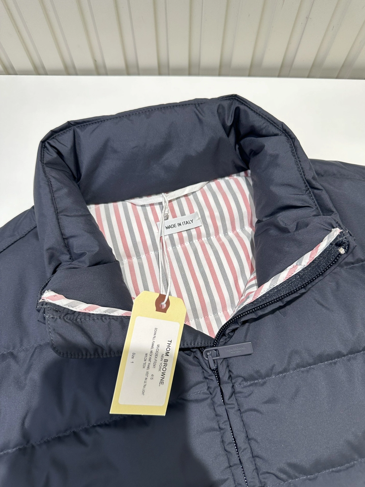 Thom Browne Down Feather Coat Sleeveless For Unisex Durable 3255