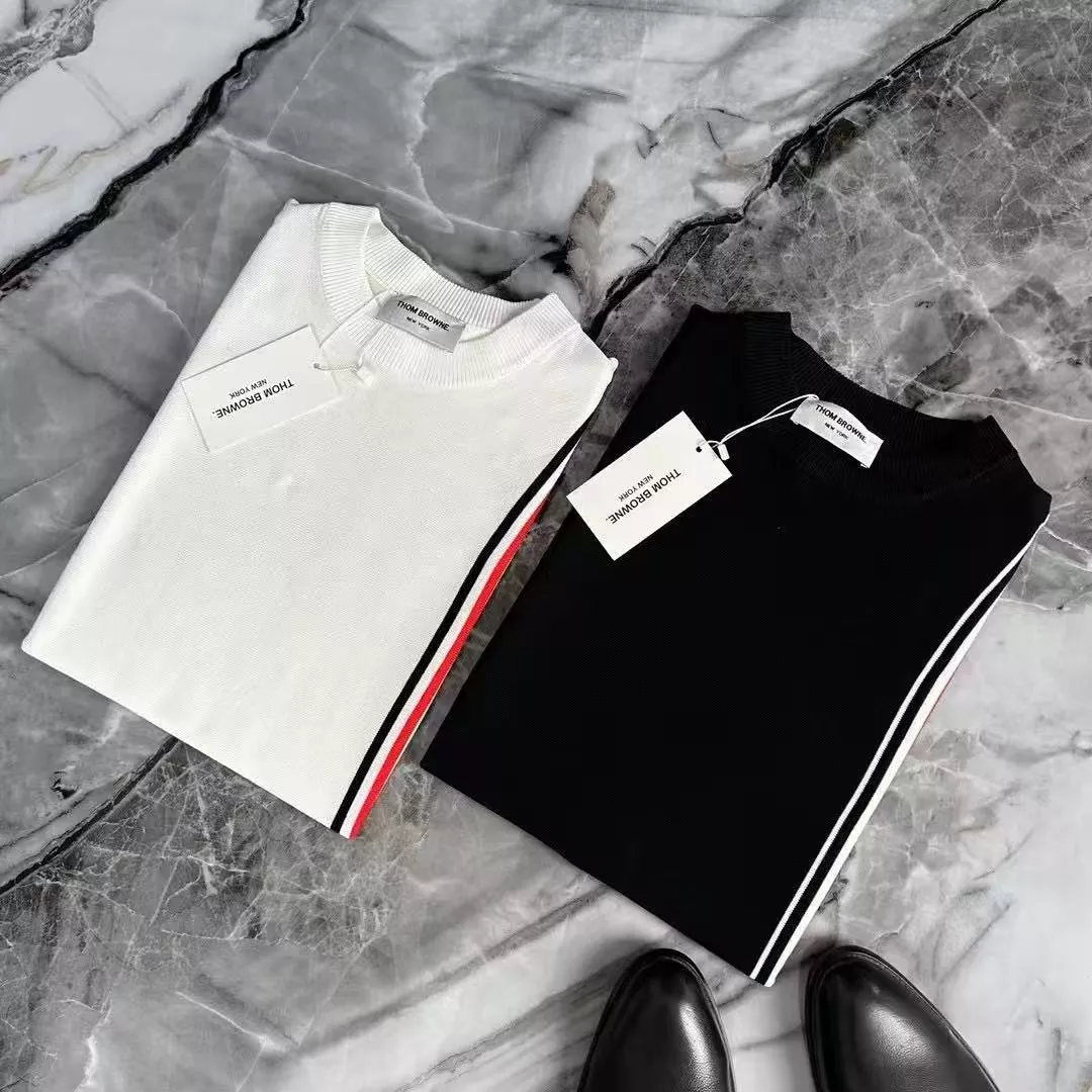Thom Browne TB T-Shirts Short Sleeved For Men Bright 9217