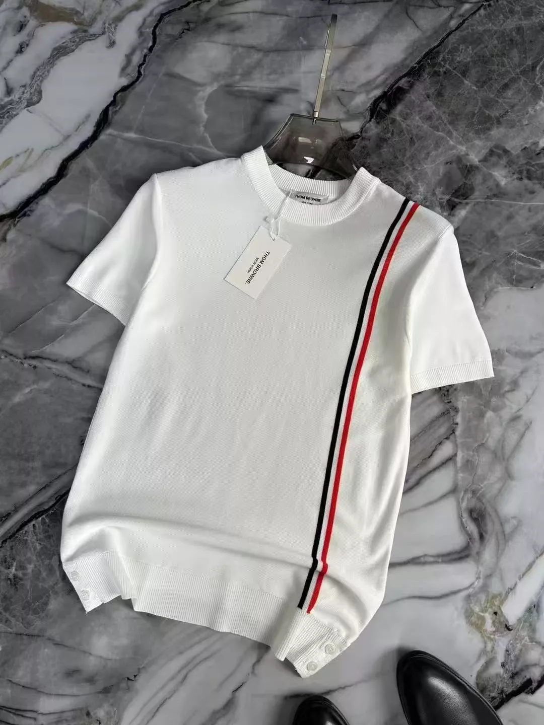 Thom Browne TB T-Shirts Short Sleeved For Men GoodFit 5950