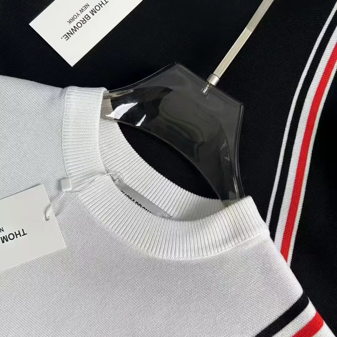 Thom Browne TB T-Shirts Short Sleeved For Men GoodFit 5950
