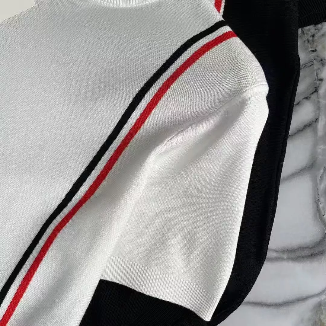 Thom Browne TB T-Shirts Short Sleeved For Men GoodFit 5950