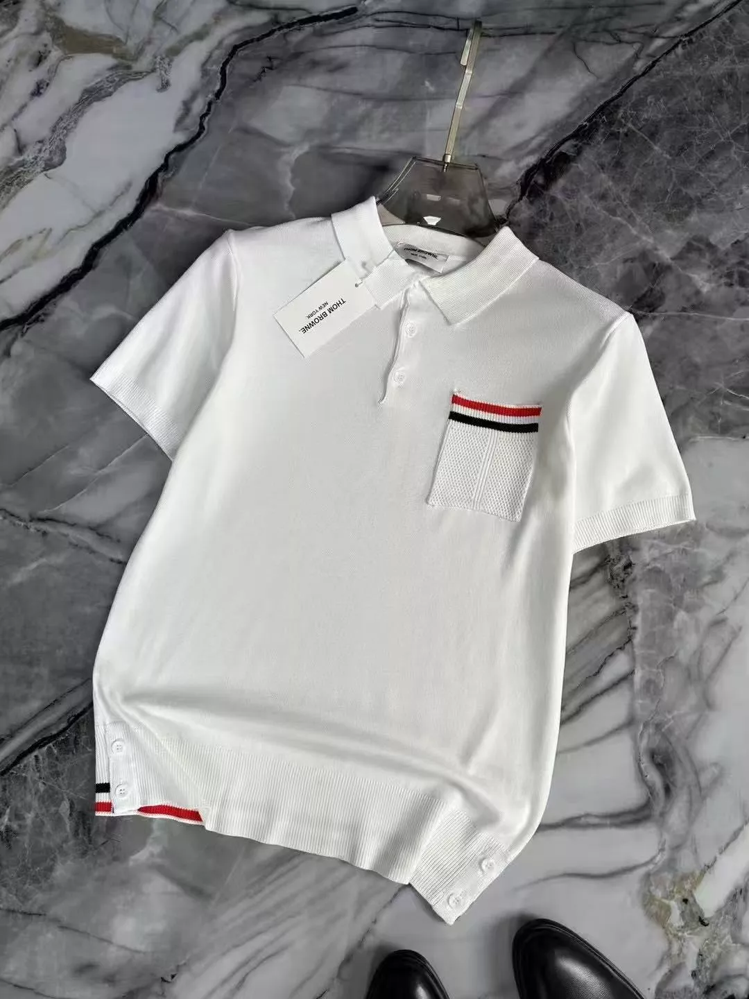 Thom Browne TB T-Shirts Short Sleeved For Men Soft 9343