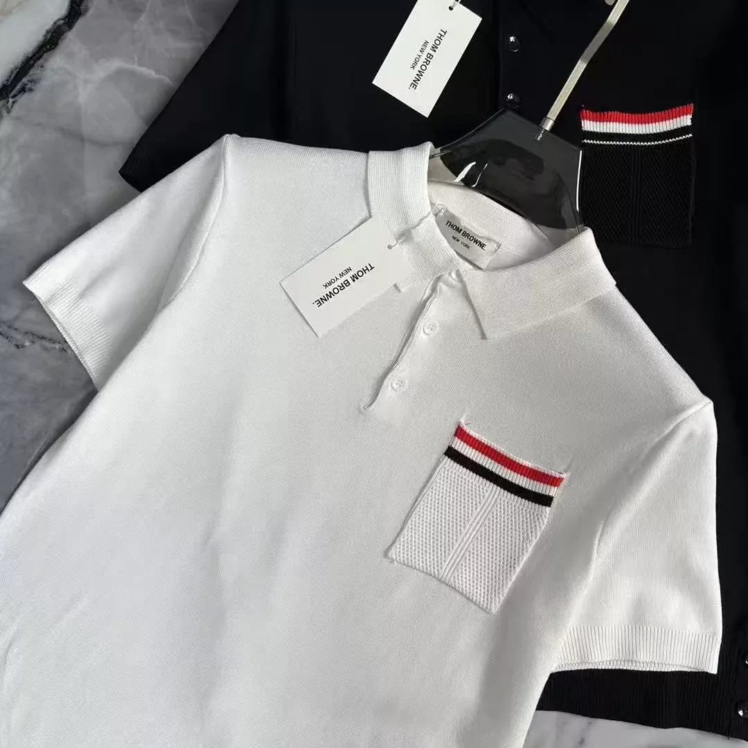 Thom Browne TB T-Shirts Short Sleeved For Men Soft 9343