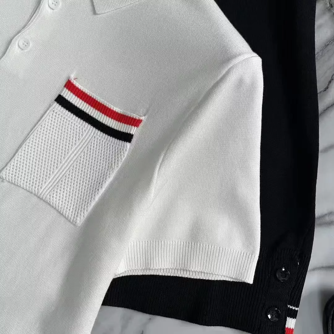 Thom Browne TB T-Shirts Short Sleeved For Men Soft 9343