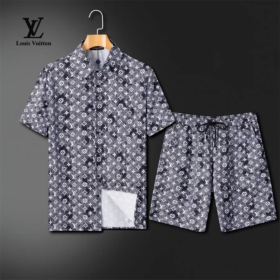 Timeless 1027 Louis Vuitton LV Tracksuits Short Sleeved For Men