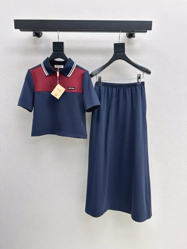 Timeless 1408 MIU MIU Tracksuits Short Sleeved For Women