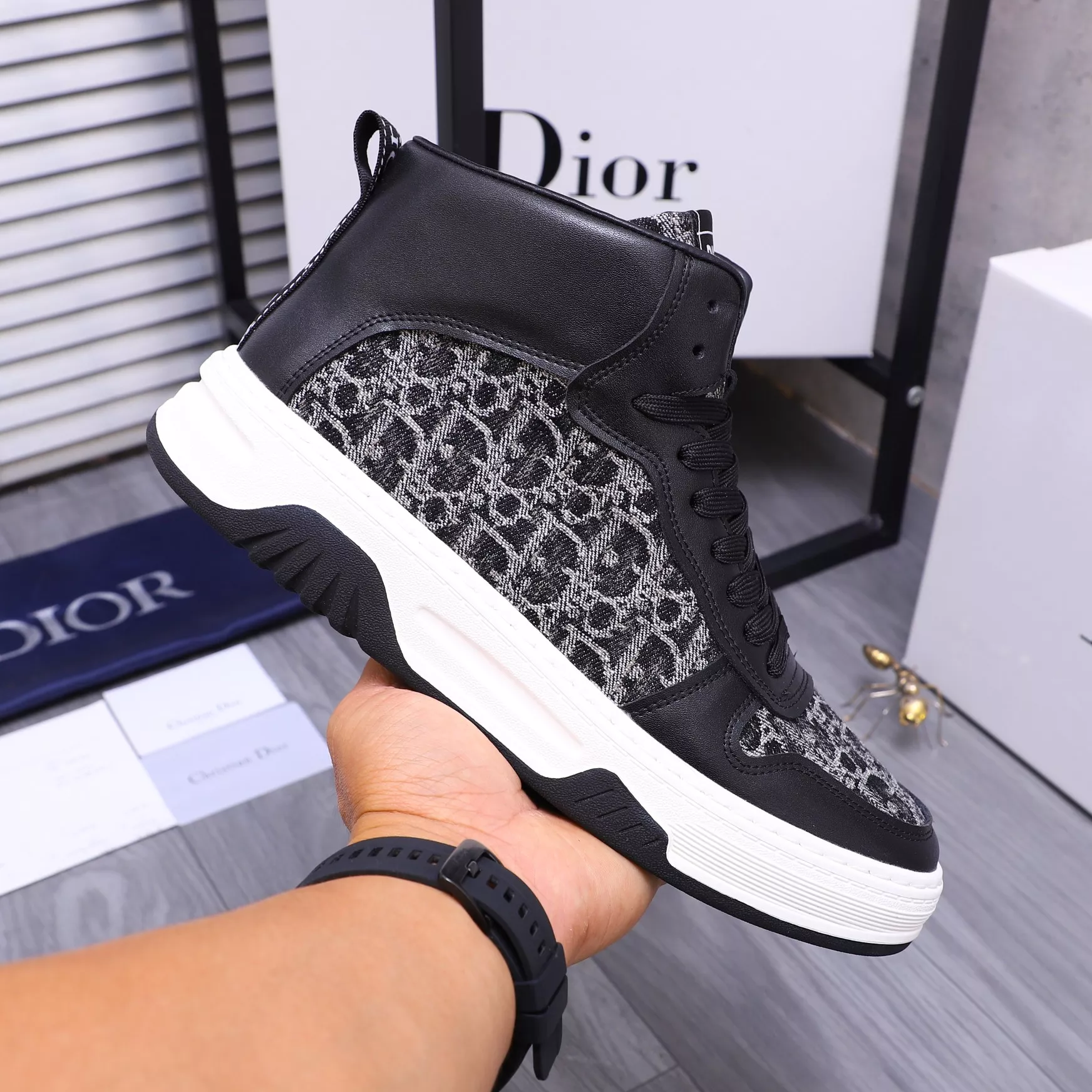 Timeless 2873 Christian Dior High Top Shoes For Men