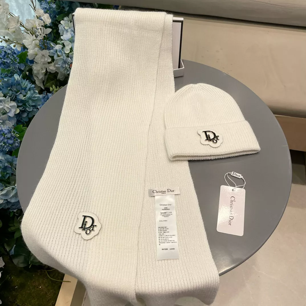 Timeless 2907 Christian Dior Hat and Scarf Set