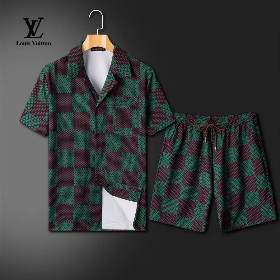 Timeless 3220 Louis Vuitton LV Tracksuits Short Sleeved For Men