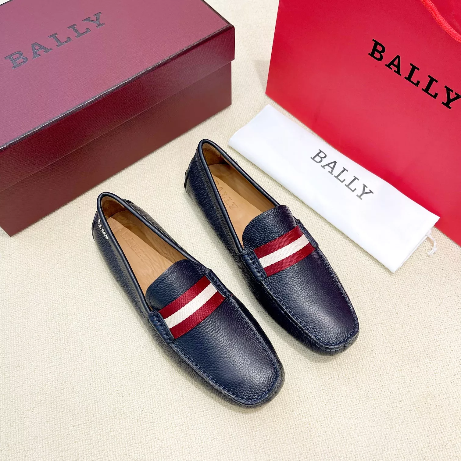 Timeless 3966 Bally Leather Shoes For Men