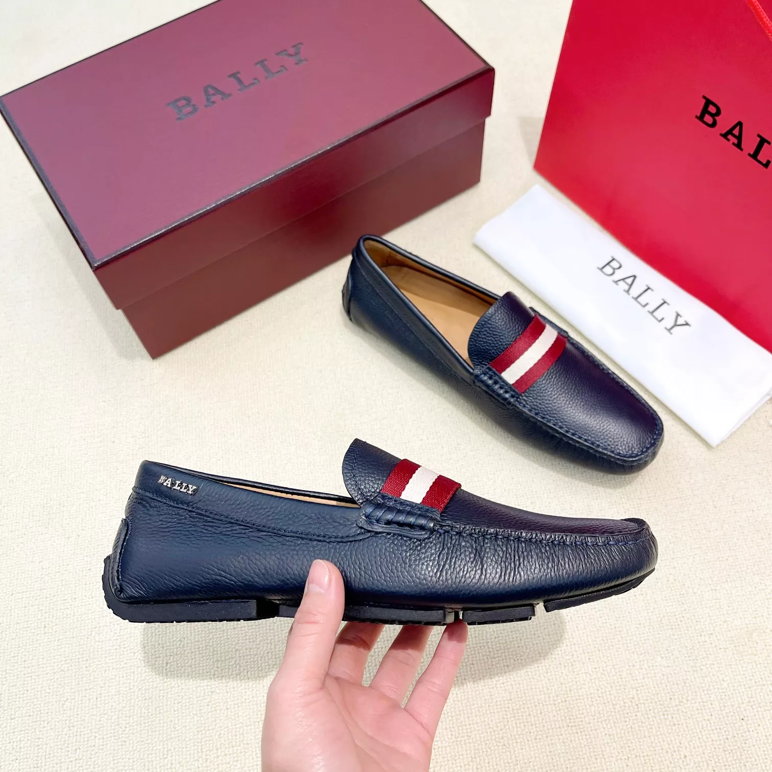 Timeless 3966 Bally Leather Shoes For Men