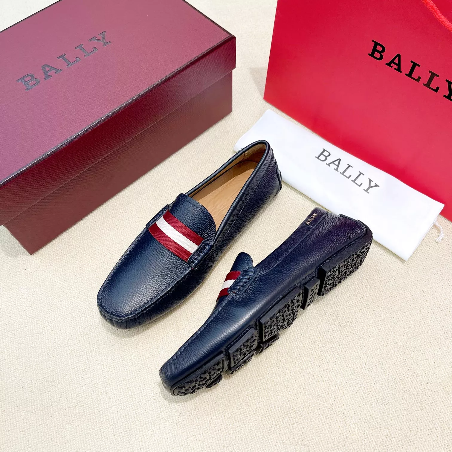 Timeless 3966 Bally Leather Shoes For Men