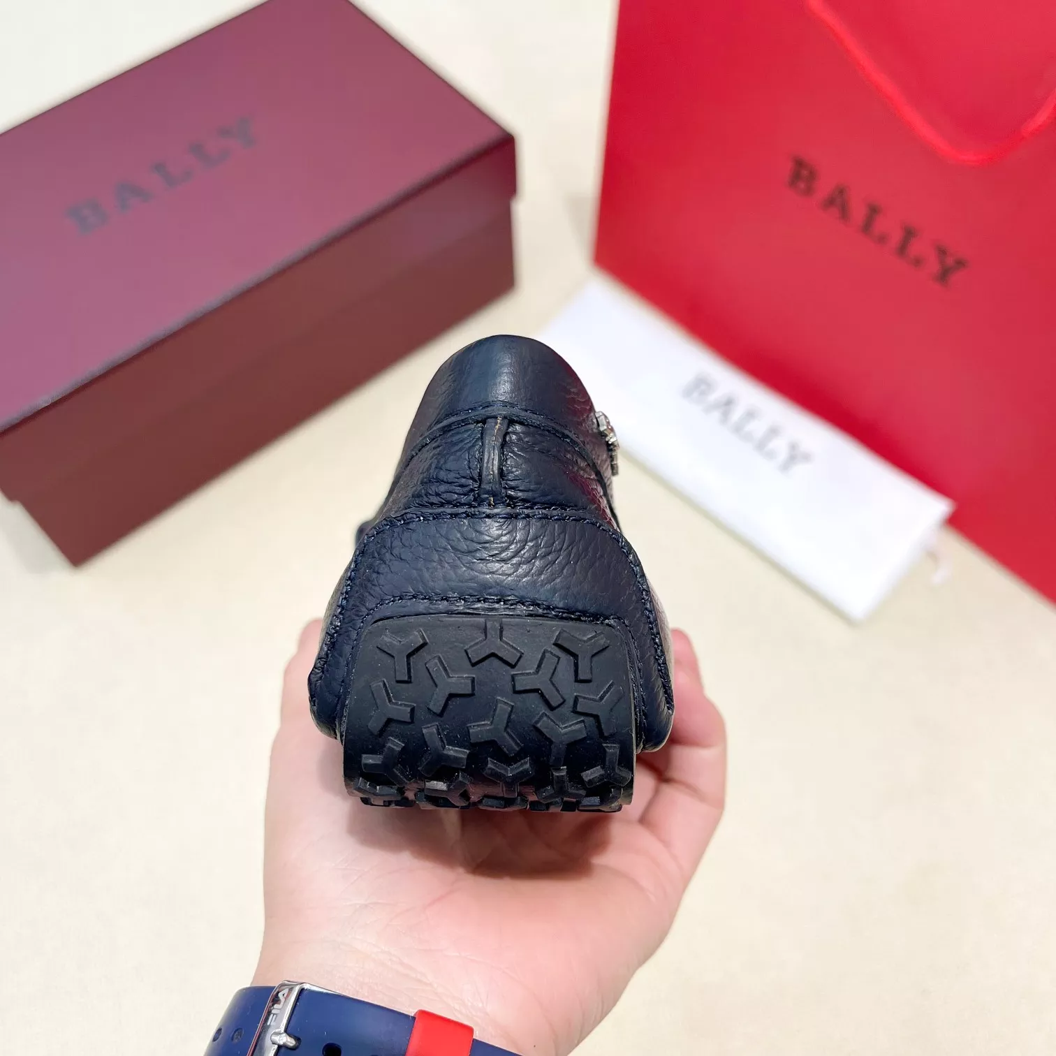 Timeless 3966 Bally Leather Shoes For Men