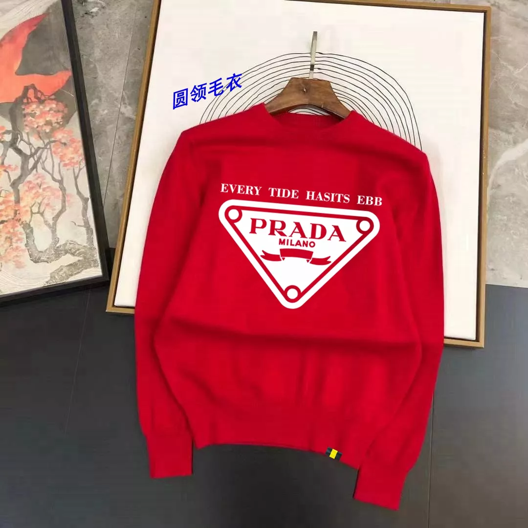 Timeless 4448 Prada Sweater Long Sleeved For Men