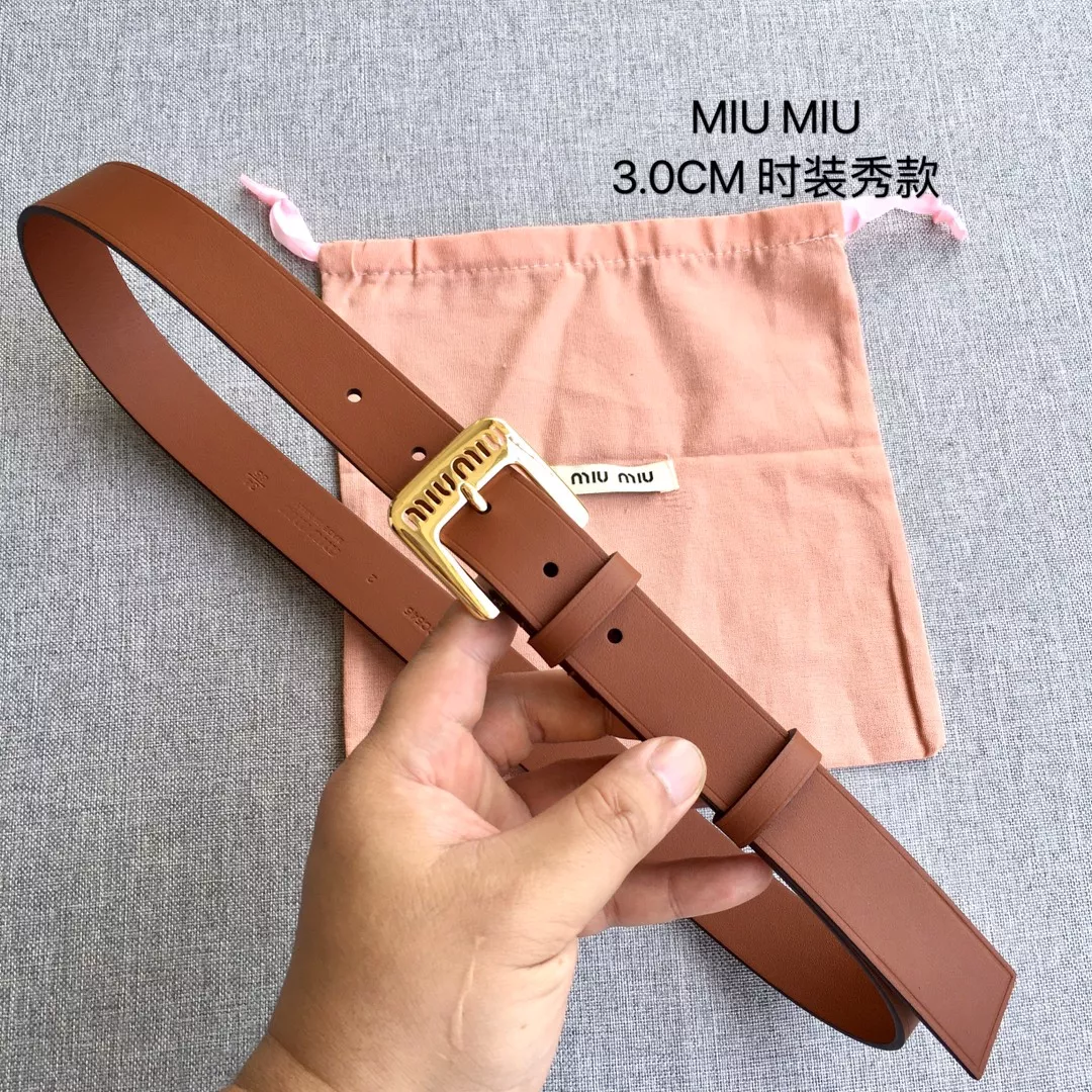 Timeless 4973 MIU MIU AAA Quality Belts In 3.0cm For Women