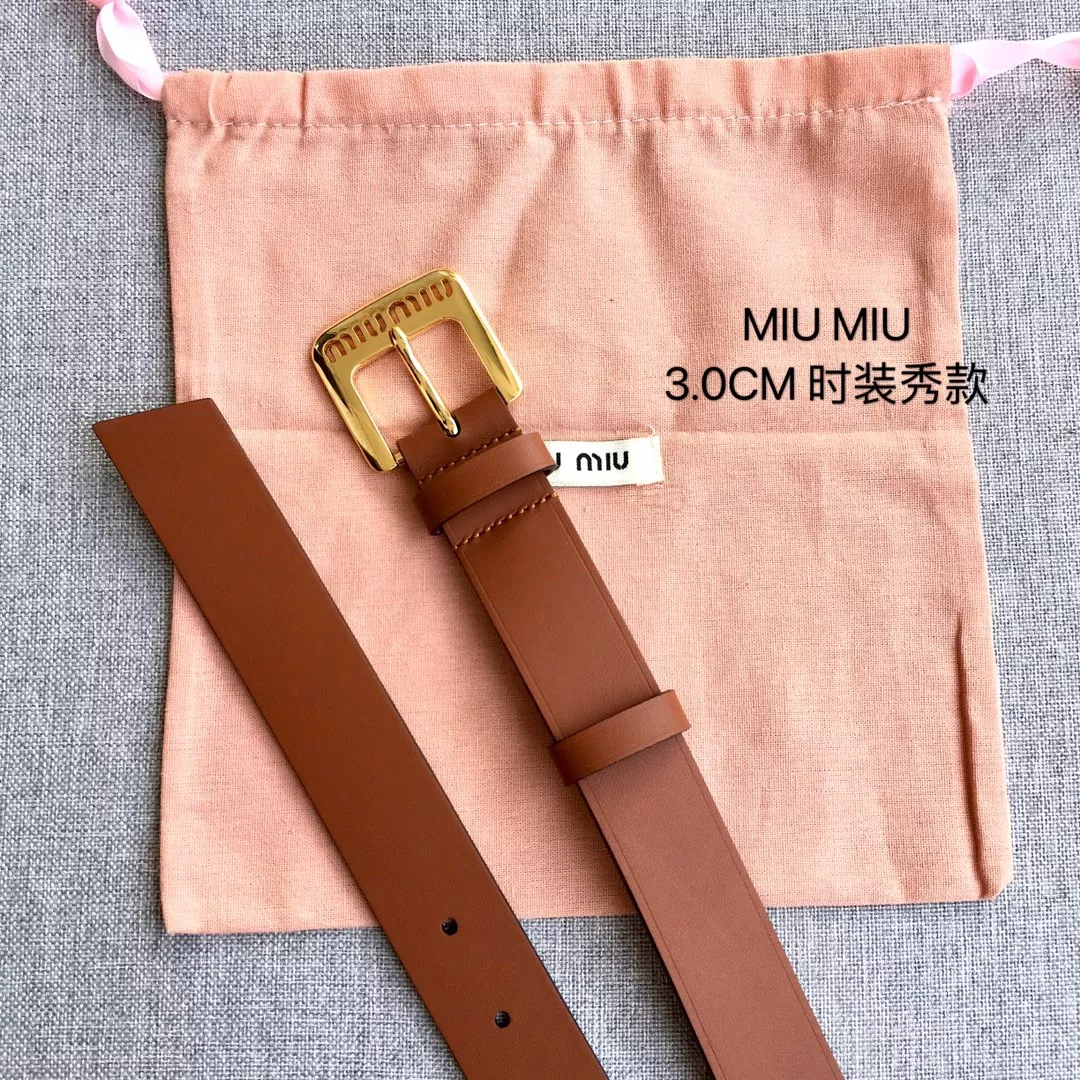 Timeless 4973 MIU MIU AAA Quality Belts In 3.0cm For Women