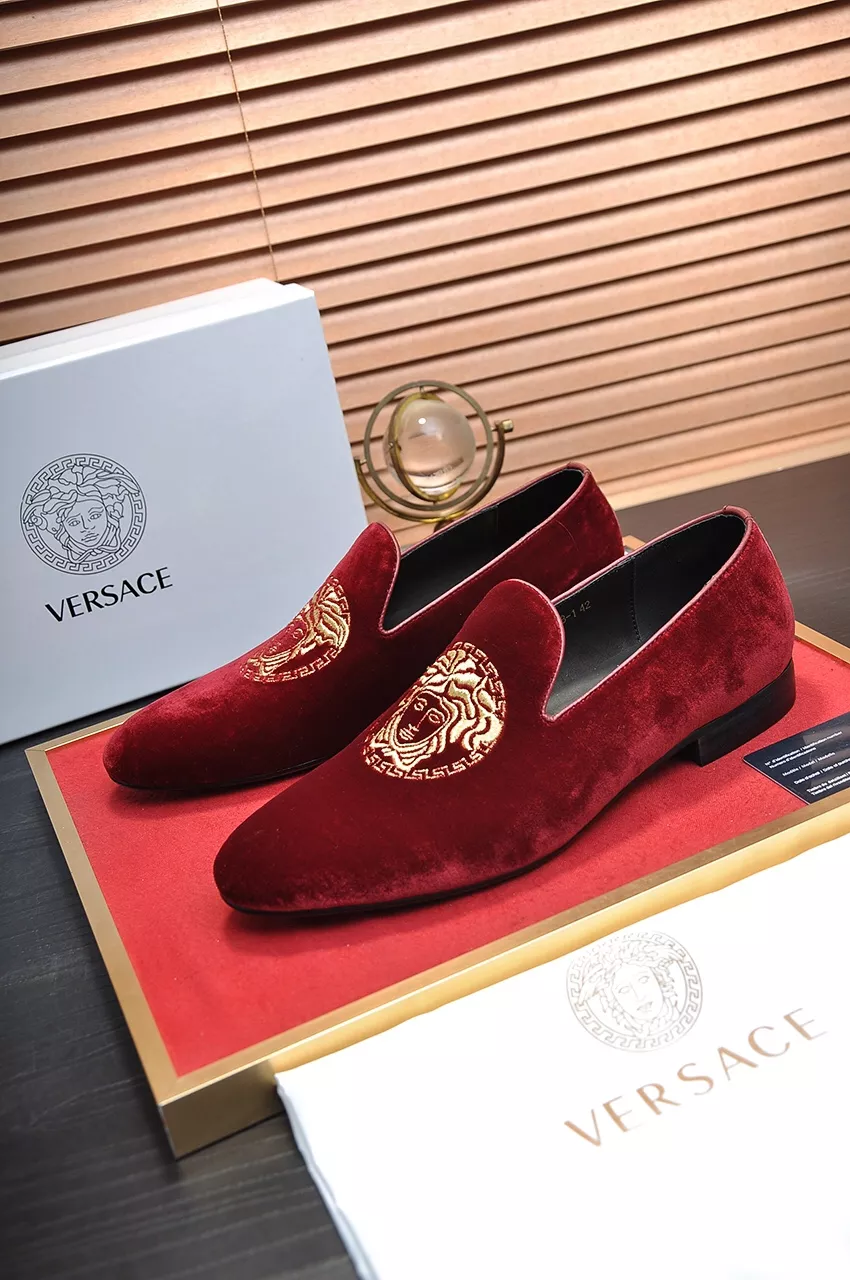 Timeless 5349 Versace Leather Shoes For Men