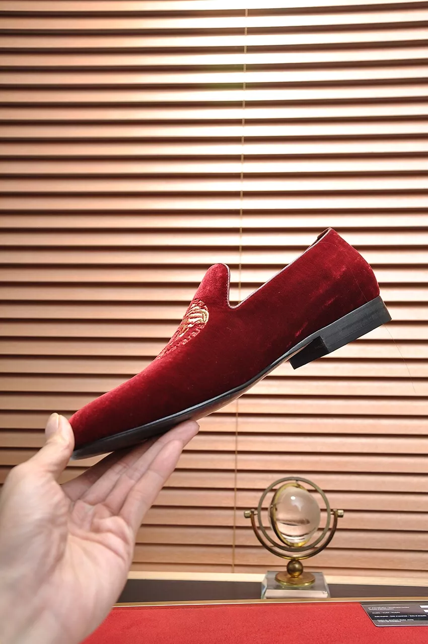 Timeless 5349 Versace Leather Shoes For Men
