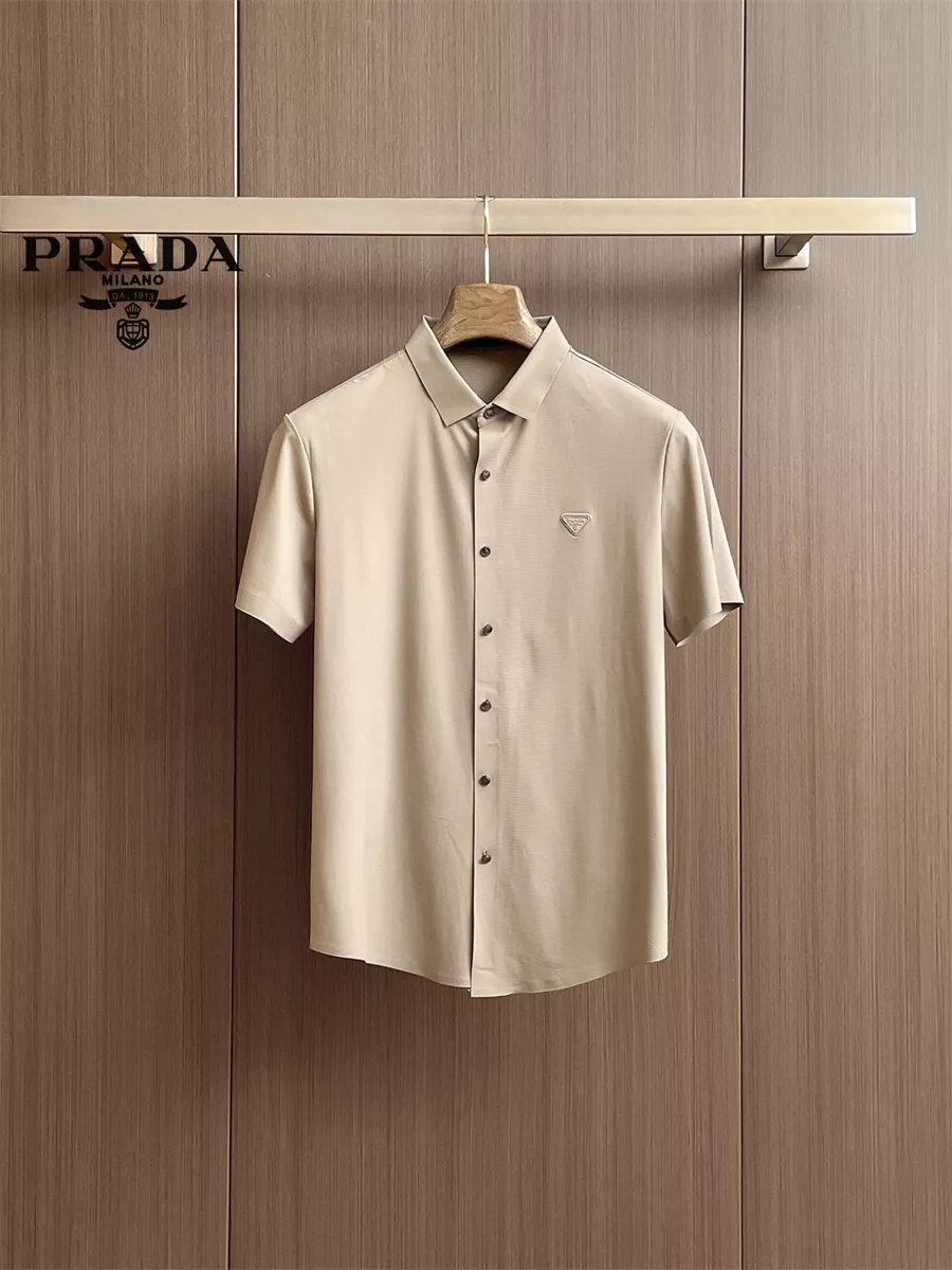 Timeless 620 Prada Shirts Short Sleeved For Men