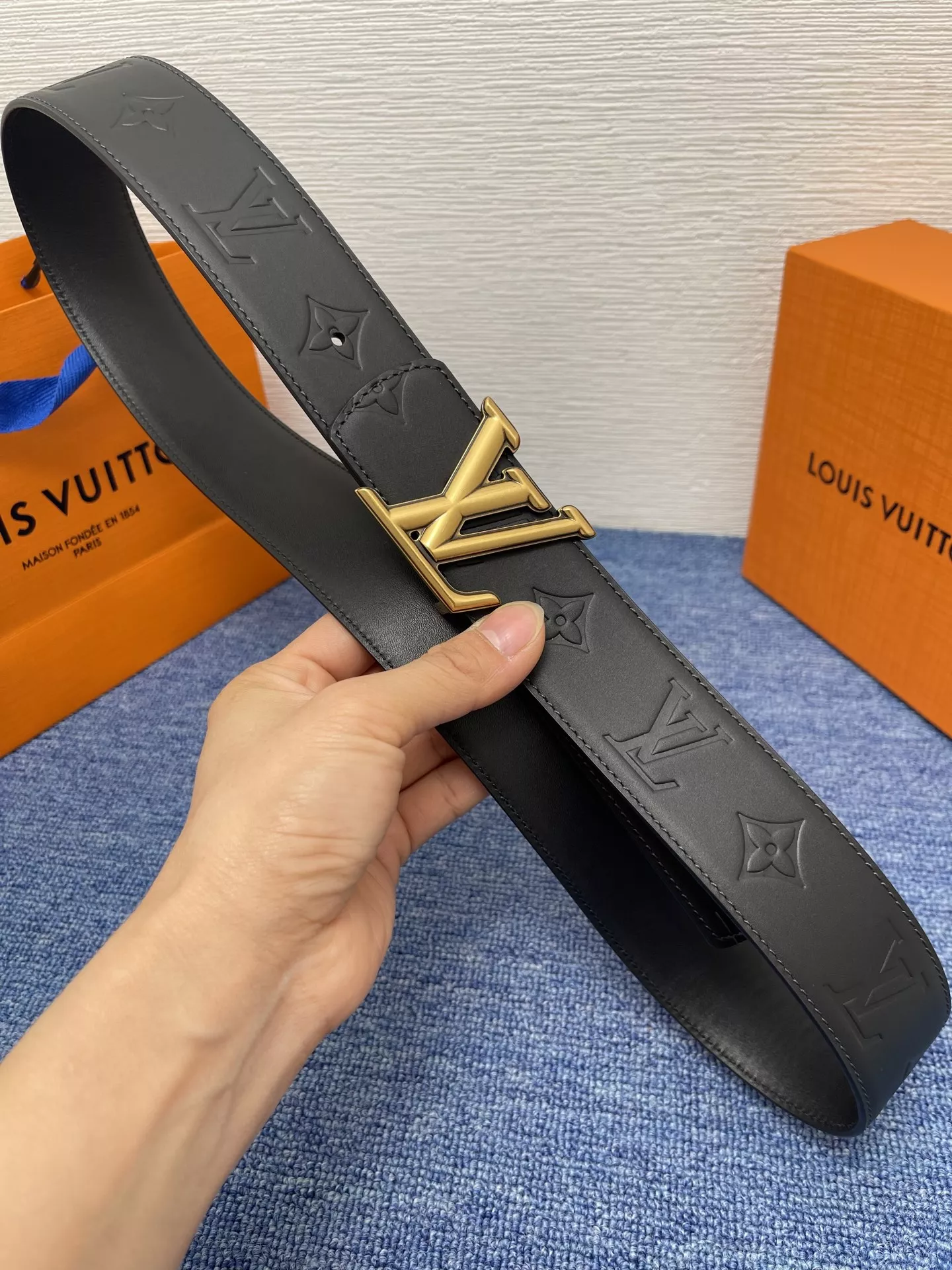 Timeless 6550 Louis Vuitton AAA Quality Belts In 4.0cm For Men
