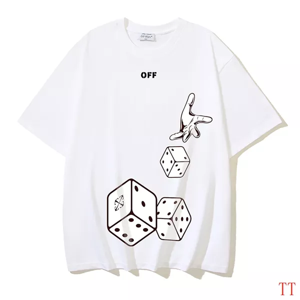 Timeless 7045 Off-White T-Shirts Short Sleeved For Unisex