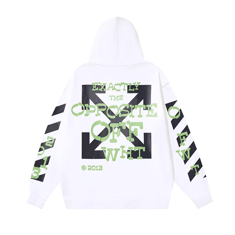 Timeless 7945 Off-White Hoodies Long Sleeved For Unisex