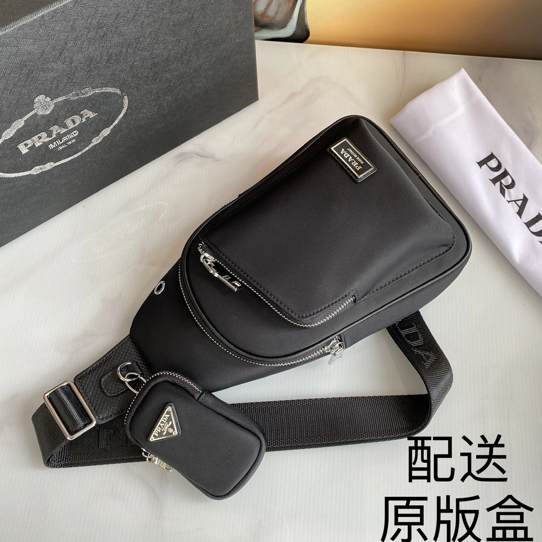 Timeless 8601 Prada AAA Man Messenger Bags