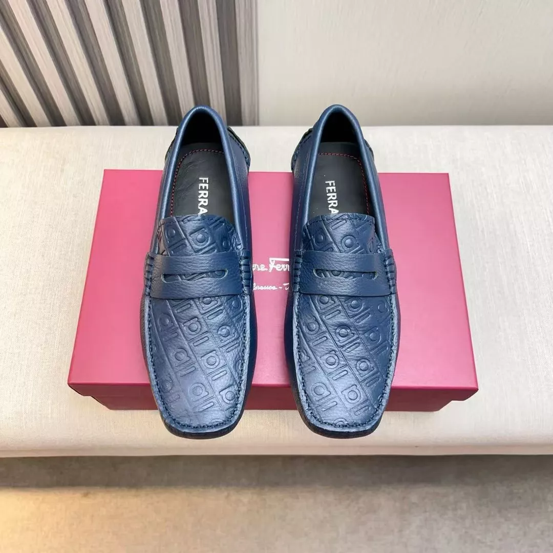 Timeless 8642 Salvatore Ferragamo Leather Shoes For Men