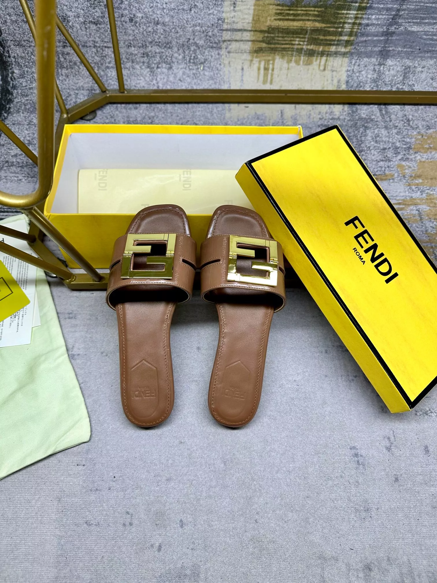 Timeless 9074 Fendi Slippers For Women