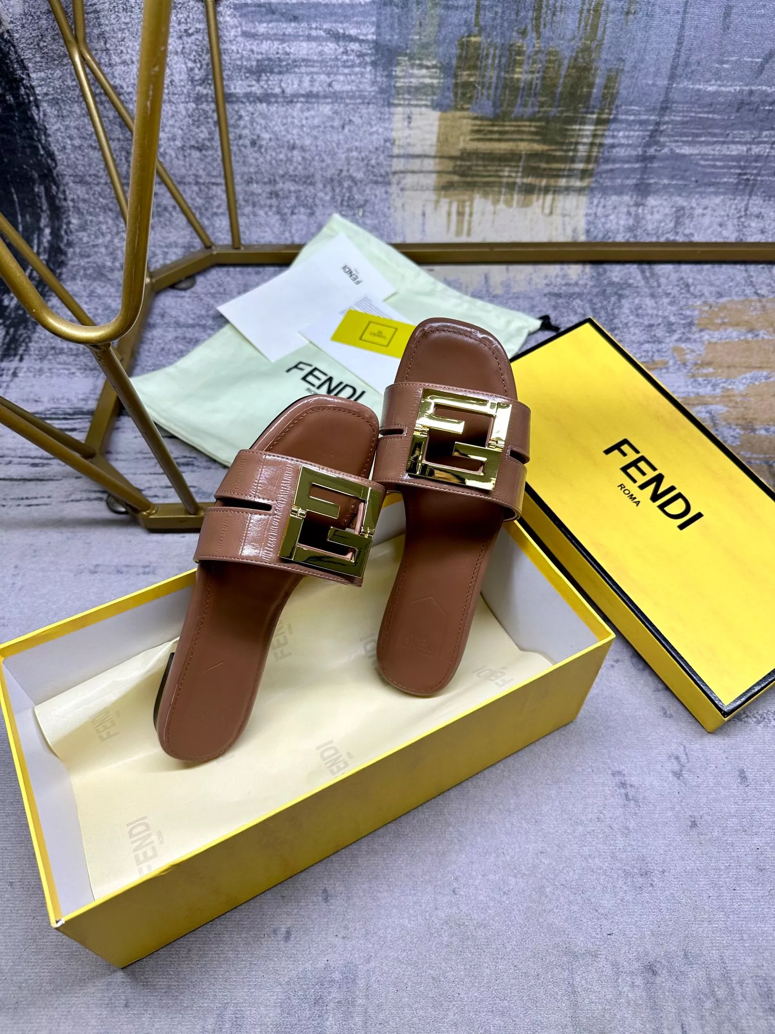 Timeless 9074 Fendi Slippers For Women